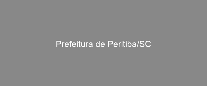 Provas Anteriores Prefeitura de Peritiba/SC